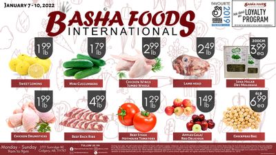 Basha Foods International Flyer January 7 to 20