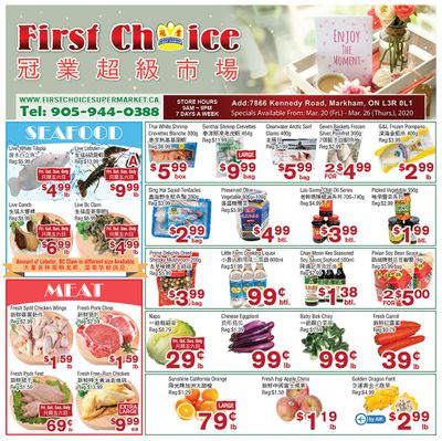 First Choice Supermarket Flyer March 20 to 26