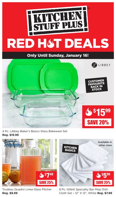 Kitchen Stuff Plus Red Hot Deals Flyer January 10 to 16