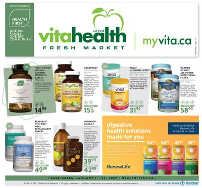 Vita Health Fresh Market Flyer January 2 to 23