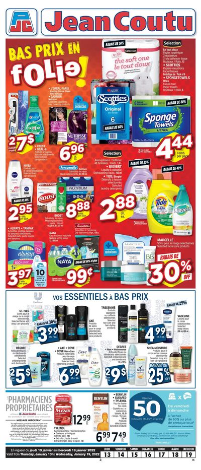 Jean Coutu (QC) Flyer January 13 to 19