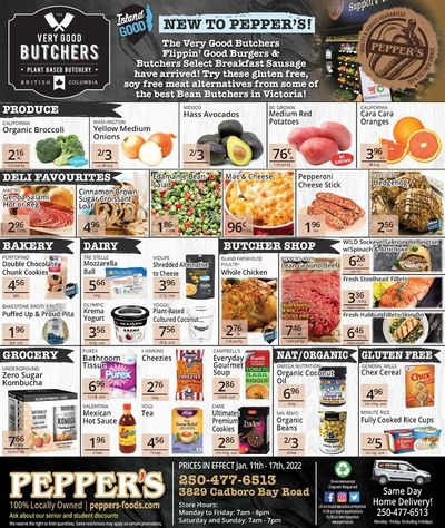 Pepper's Foods Flyer January 11 to 17