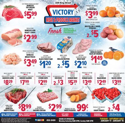Victory Meat Market Flyer January 11 to 15
