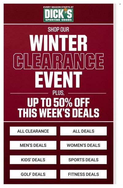 DICK'S Weekly Ad Flyer January 12 to January 19