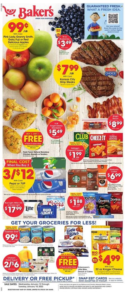 Baker's (NE) Weekly Ad Flyer January 12 to January 19