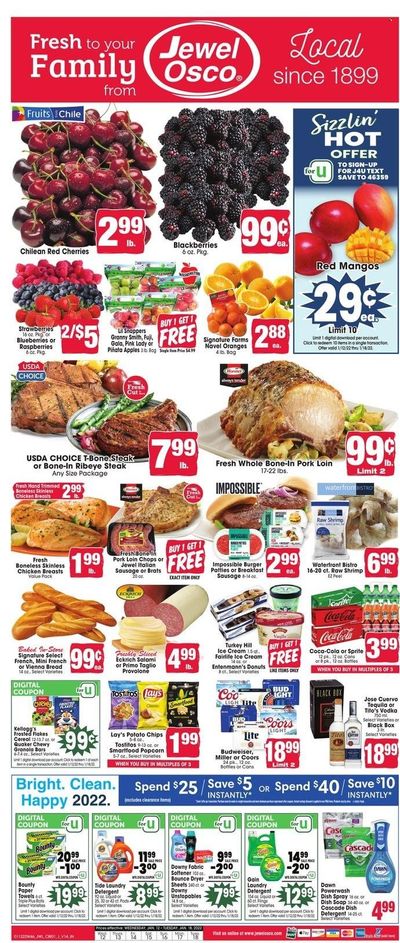 Jewel Osco (IN) Weekly Ad Flyer January 12 to January 19