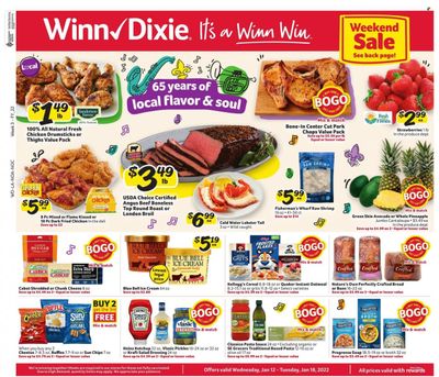 Winn Dixie (AL, FL, GA, LA) Weekly Ad Flyer January 12 to January 19