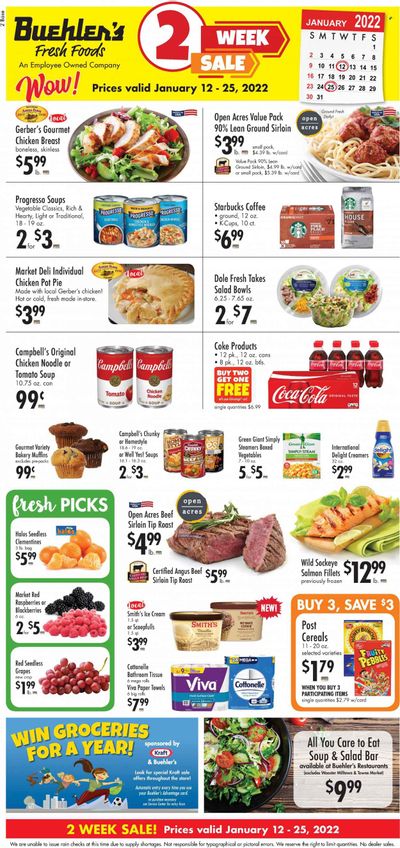 Buehler's (OH) Weekly Ad Flyer January 12 to January 19