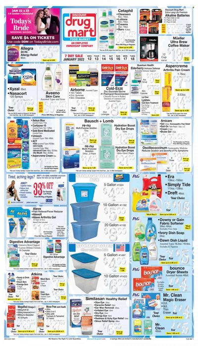 Discount Drug Mart (OH) Weekly Ad Flyer January 12 to January 19