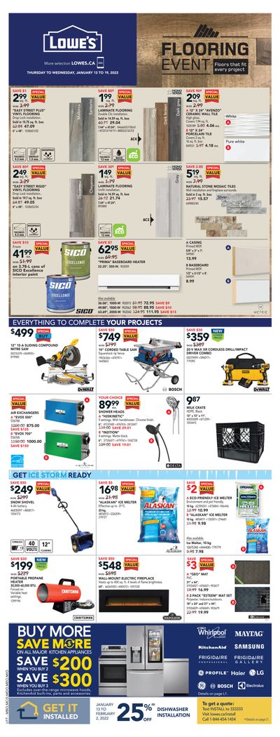 Lowe's Flyer January 13 to 19