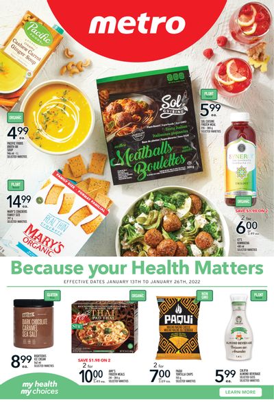 Metro (ON) Because Your Health Matters Flyer January 13 to 26