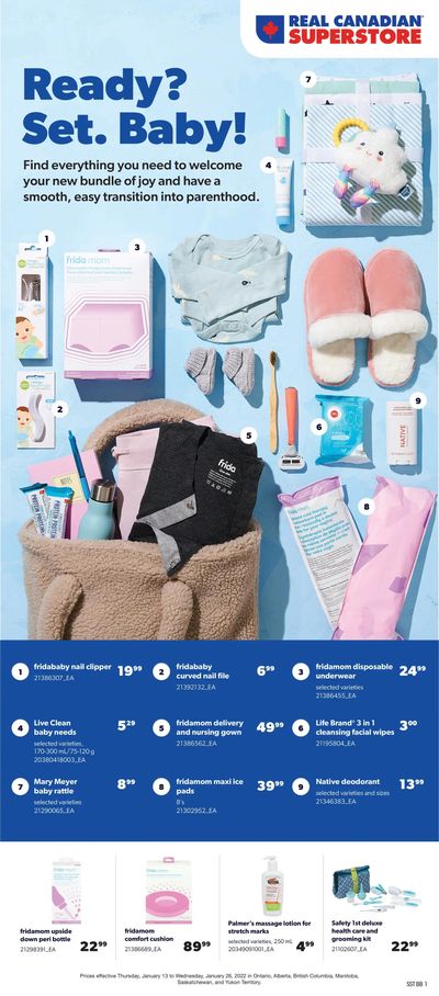 Real Canadian Superstore Baby Insert January 13 to 26