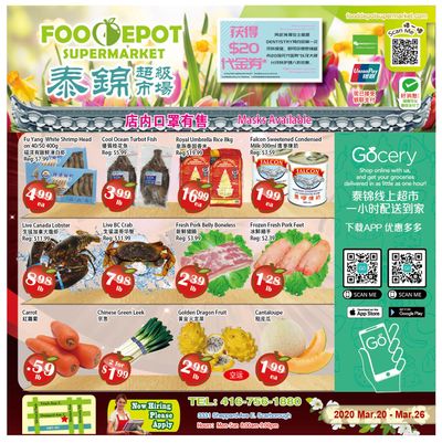 Food Depot Supermarket Flyer March 20 to 26