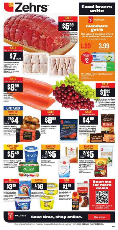 Zehrs Flyer January 13 to 19
