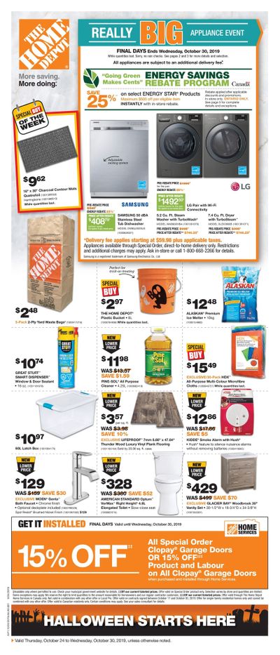 Home Depot (ON) Flyer October 24 to 30