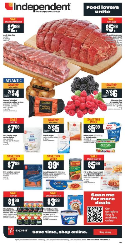 Independent Grocer (Atlantic) Flyer January 13 to 19