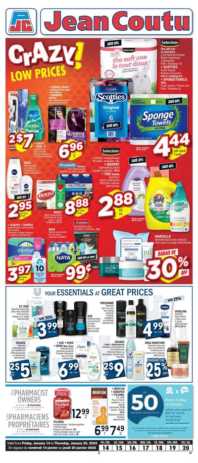 Jean Coutu (ON) Flyer January 14 to 20