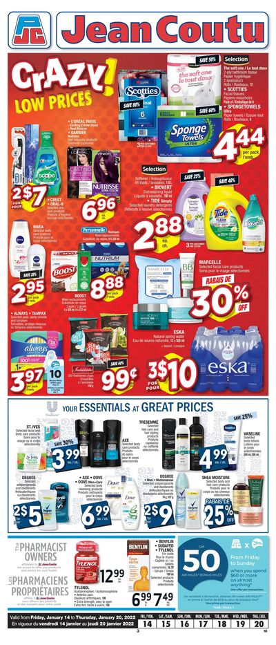 Jean Coutu (NB) Flyer January 14 to 20