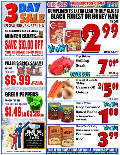 Fredericton Co-op Flyer January 13 to 19