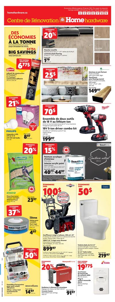 Home Hardware Building Centre (QC) Flyer January 13 to 19