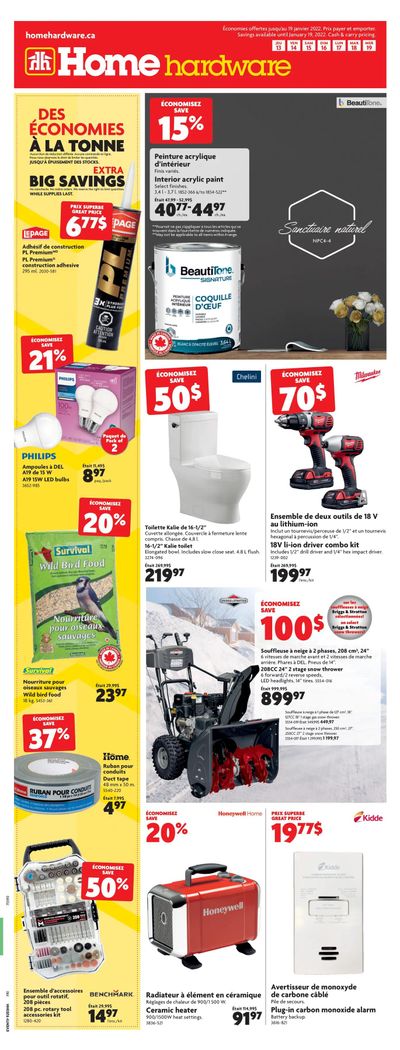 Home Hardware (QC) Flyer January 13 to 19