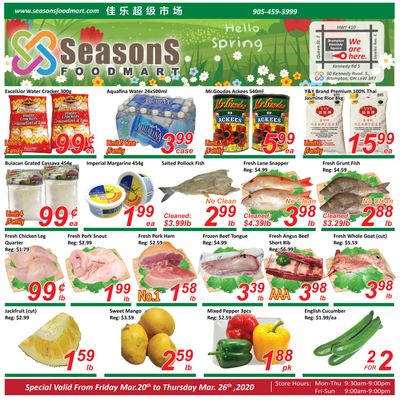 Seasons Food Mart (Brampton) Flyer March 20 to 26