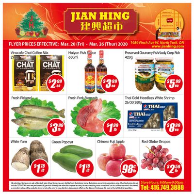Jian Hing Supermarket (North York) Flyer March 20 to 26