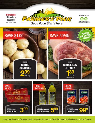 Farmer's Pick Flyer January 13 to 19