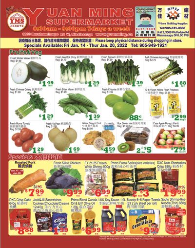 Yuan Ming Supermarket Flyer January 14 to 20