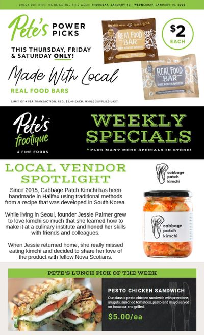 Pete's Fine Foods Flyer January 13 to 19