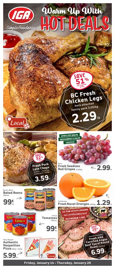 IGA Stores of BC Flyer January 14 to 20