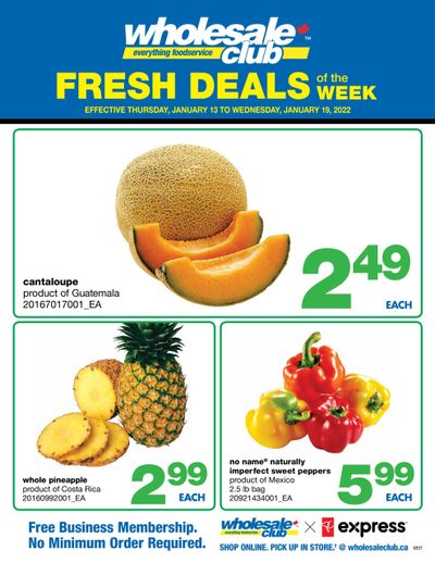 Wholesale Club (West) Fresh Deals of the Week Flyer January 13 to 19