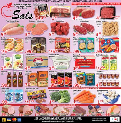 Sal's Grocery Flyer January 14 to 20