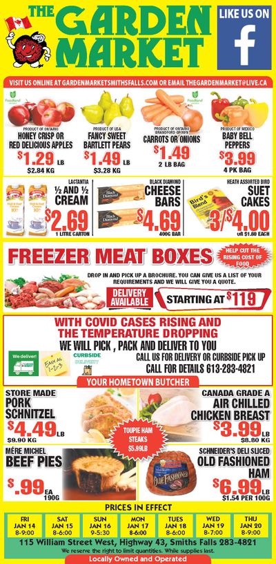 The Garden Market Flyer January 14 to 20