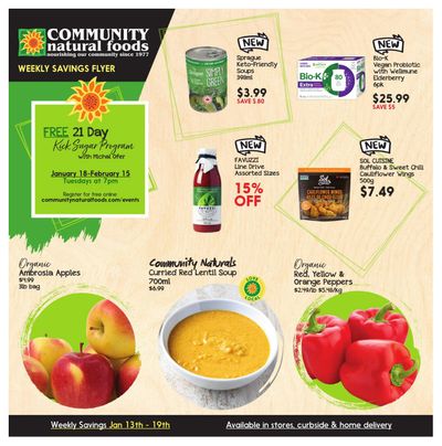 Community Natural Foods Flyer January 13 to 19