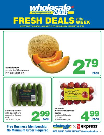 Wholesale Club (Atlantic) Fresh Deals of the Week Flyer January 13 to 19