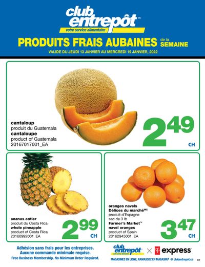 Wholesale Club (QC) Fresh Deals of the Week Flyer January 13 to 19