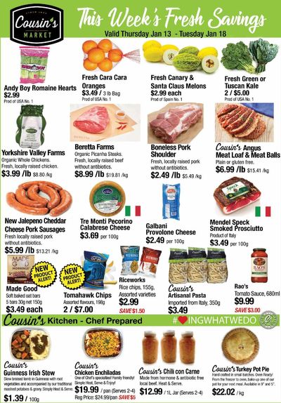 Cousin's Market Flyer January 13 to 19