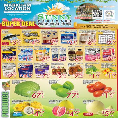 Sunny Foodmart (Markham) Flyer January 14 to 20