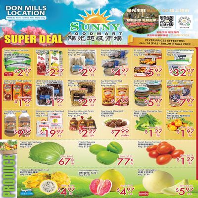 Sunny Foodmart (Don Mills) Flyer January 14 to 20