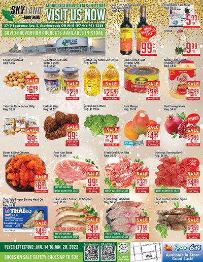 Skyland Food Mart Flyer January 14 to 20