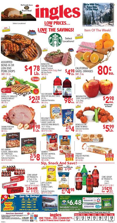Ingles (GA, NC, SC, TN) Weekly Ad Flyer January 13 to January 20