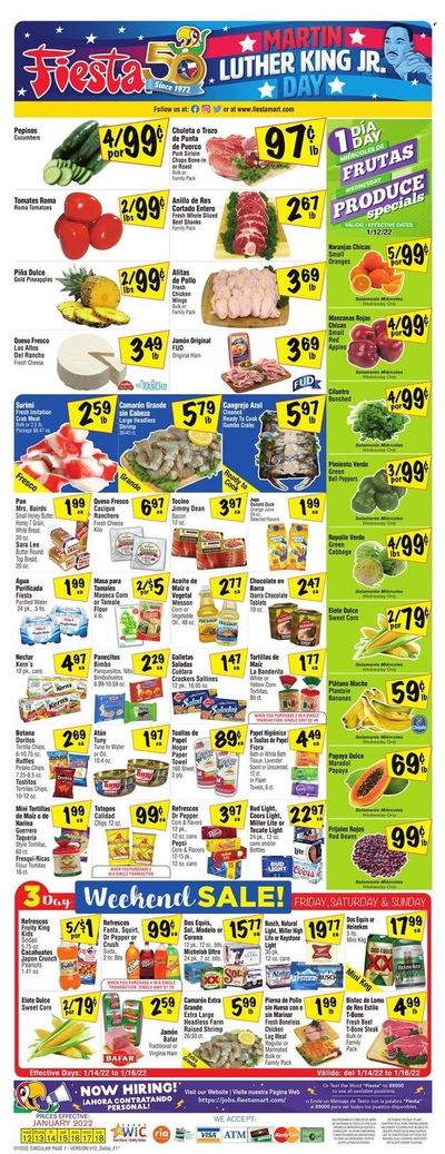Fiesta Mart (TX) Weekly Ad Flyer January 13 to January 20
