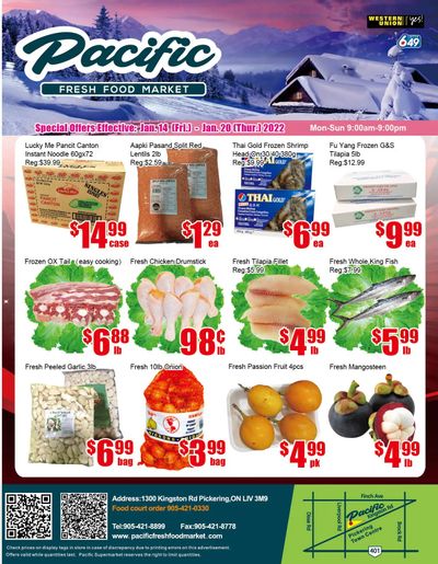 Pacific Fresh Food Market (Pickering) Flyer January 14 to 20