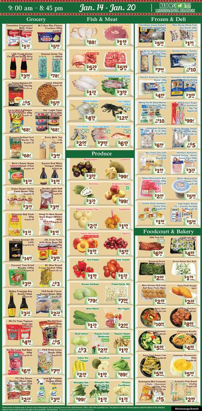 Nations Fresh Foods (Mississauga) Flyer January 14 to 20