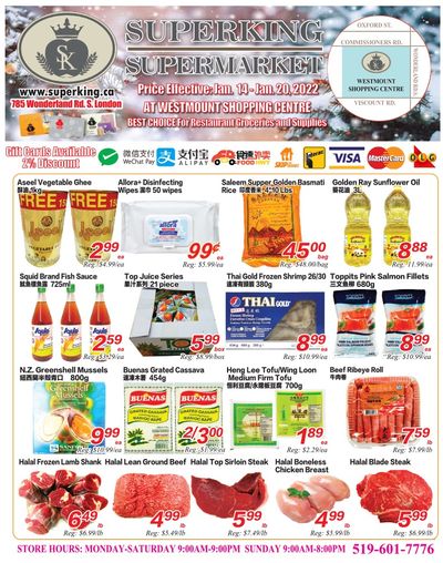 Superking Supermarket (London) Flyer January 14 to 20
