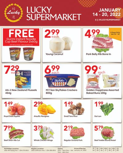 Lucky Supermarket (Winnipeg) Flyer January 14 to 20