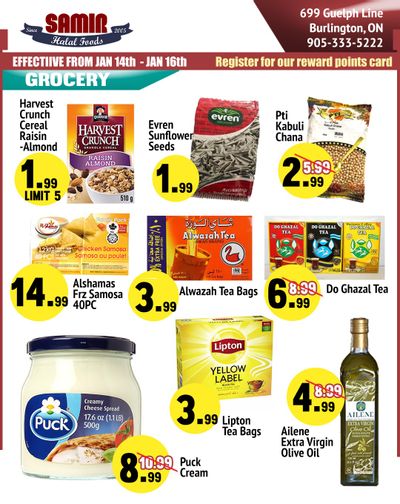 Samir Supermarket Flyer January 14 to 17