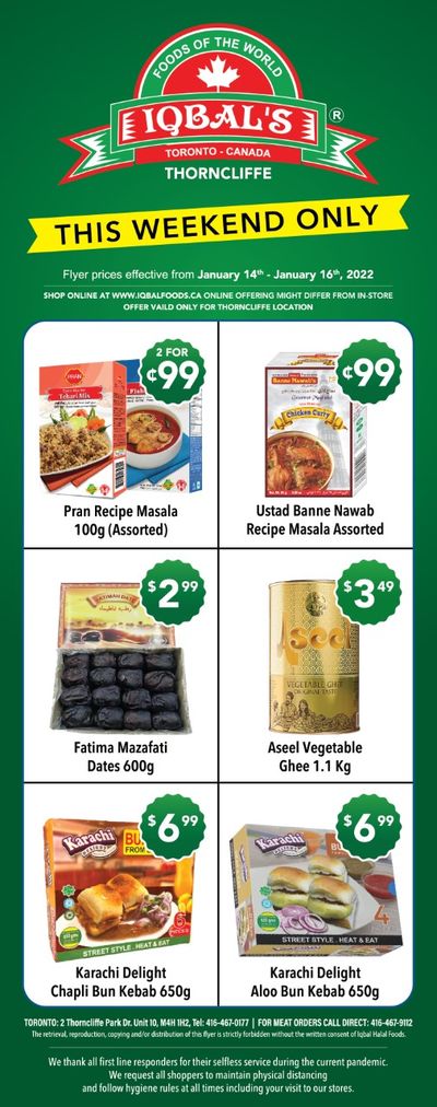Iqbal Foods Flyer January 14 to 20