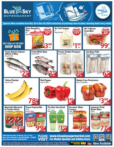 Blue Sky Supermarket (Pickering) Flyer March 20 to 26